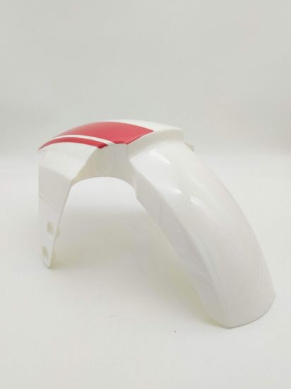 NQi GTS Pro Front fender (White+ Red) 30406093 NIU N1S Front fender (White Red) back